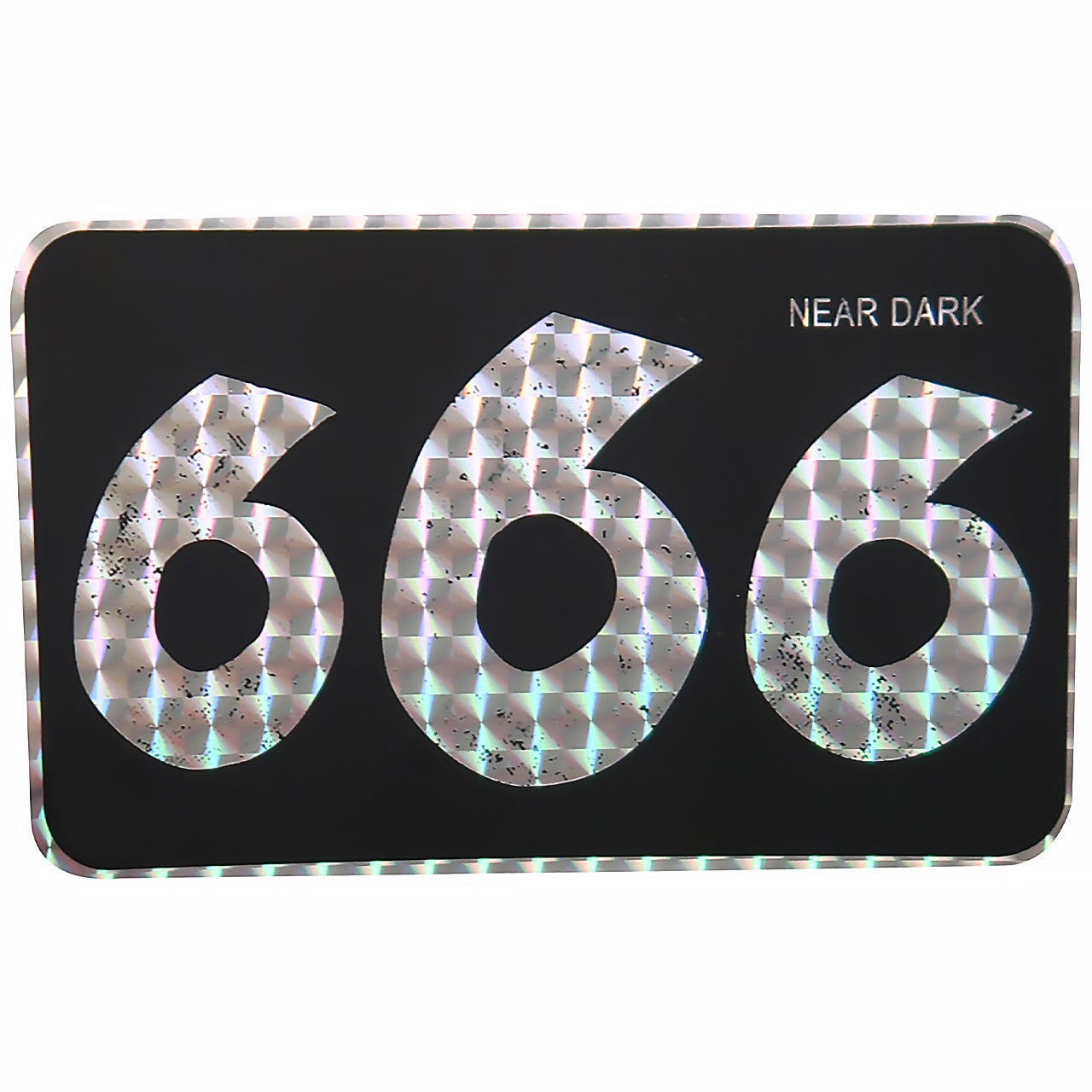 666 - 4.7" prismatic sticker